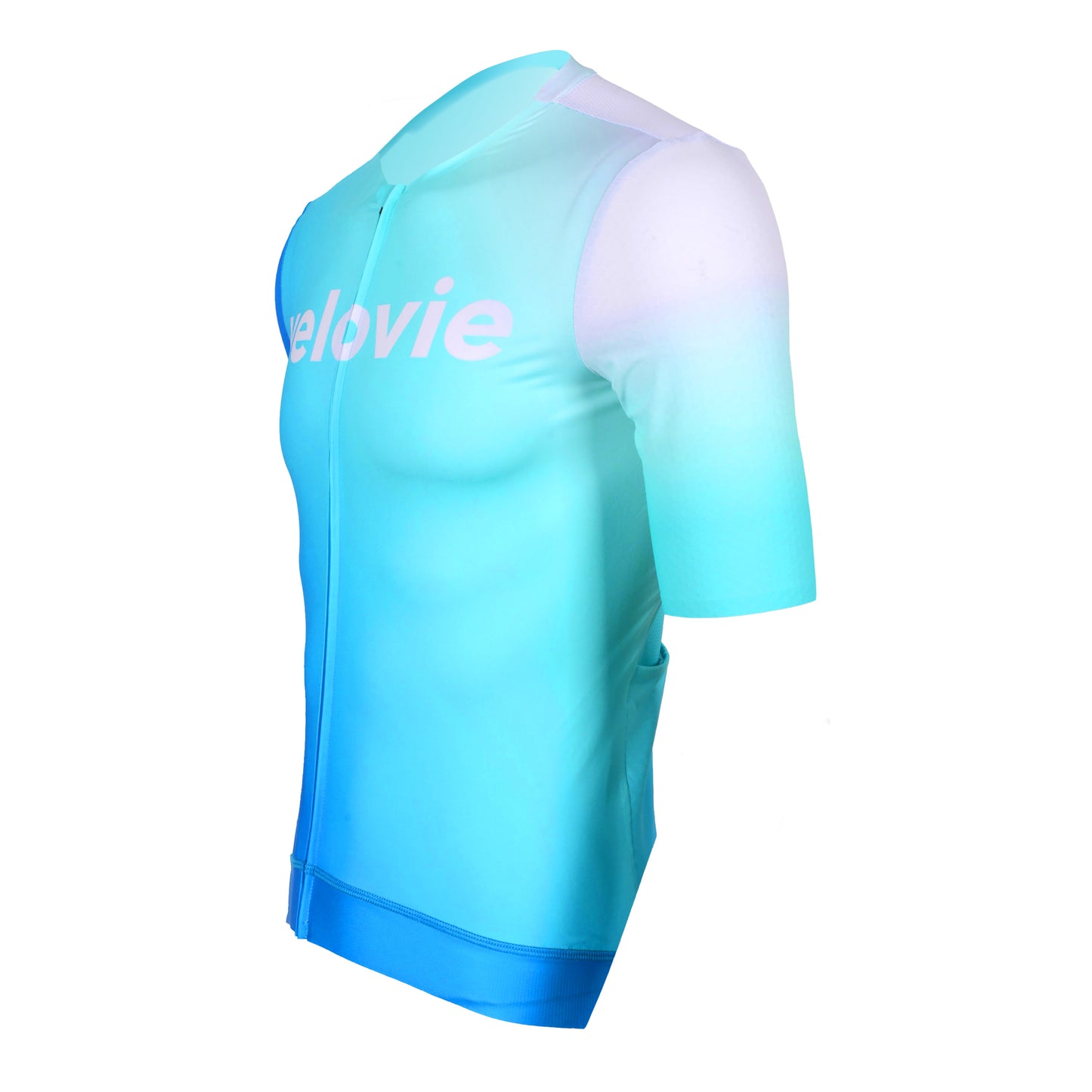 Pro Aero Jersey in Blue & Celeste Fade, side