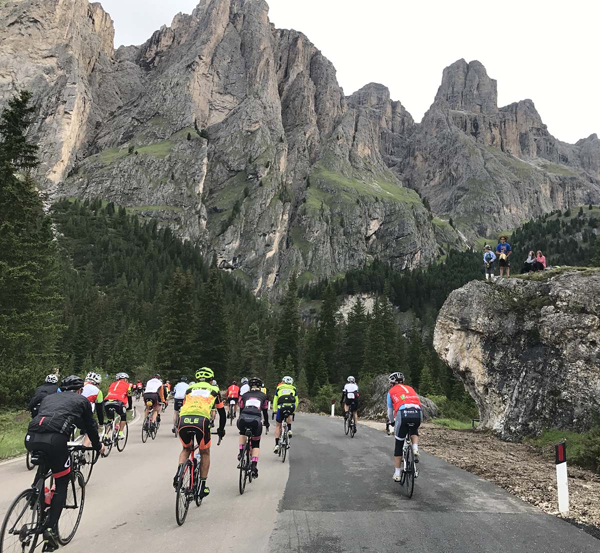 Maratona Dolomites mountain view